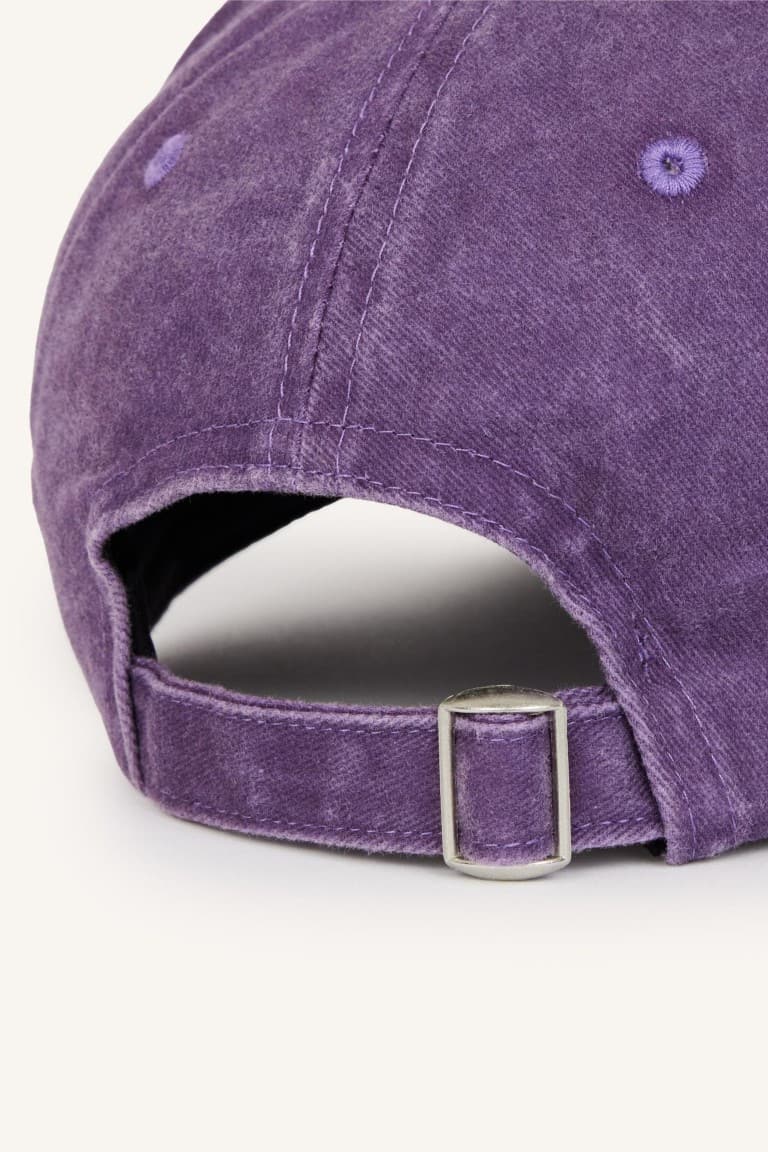 Women Embroidered Jean Cap Purple Hat