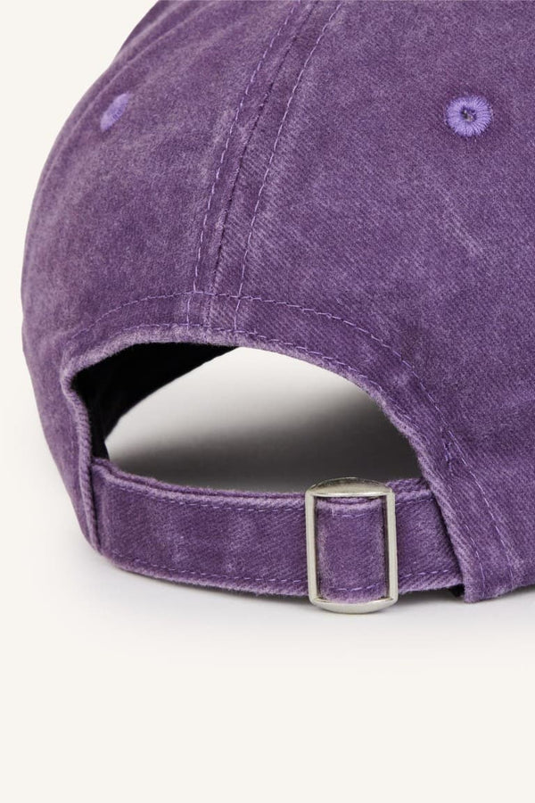 Women Embroidered Jean Cap Purple Hat