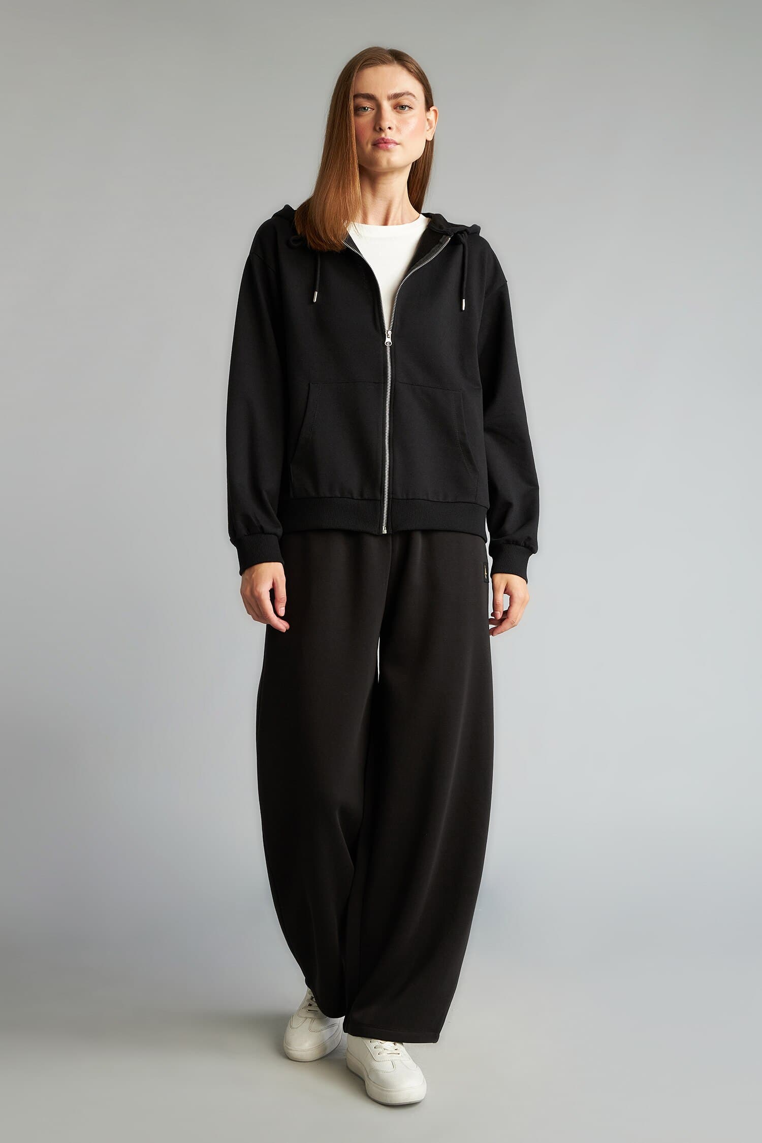Barrel Fit Thick Sweatshirt Fabric Pants Secondary image