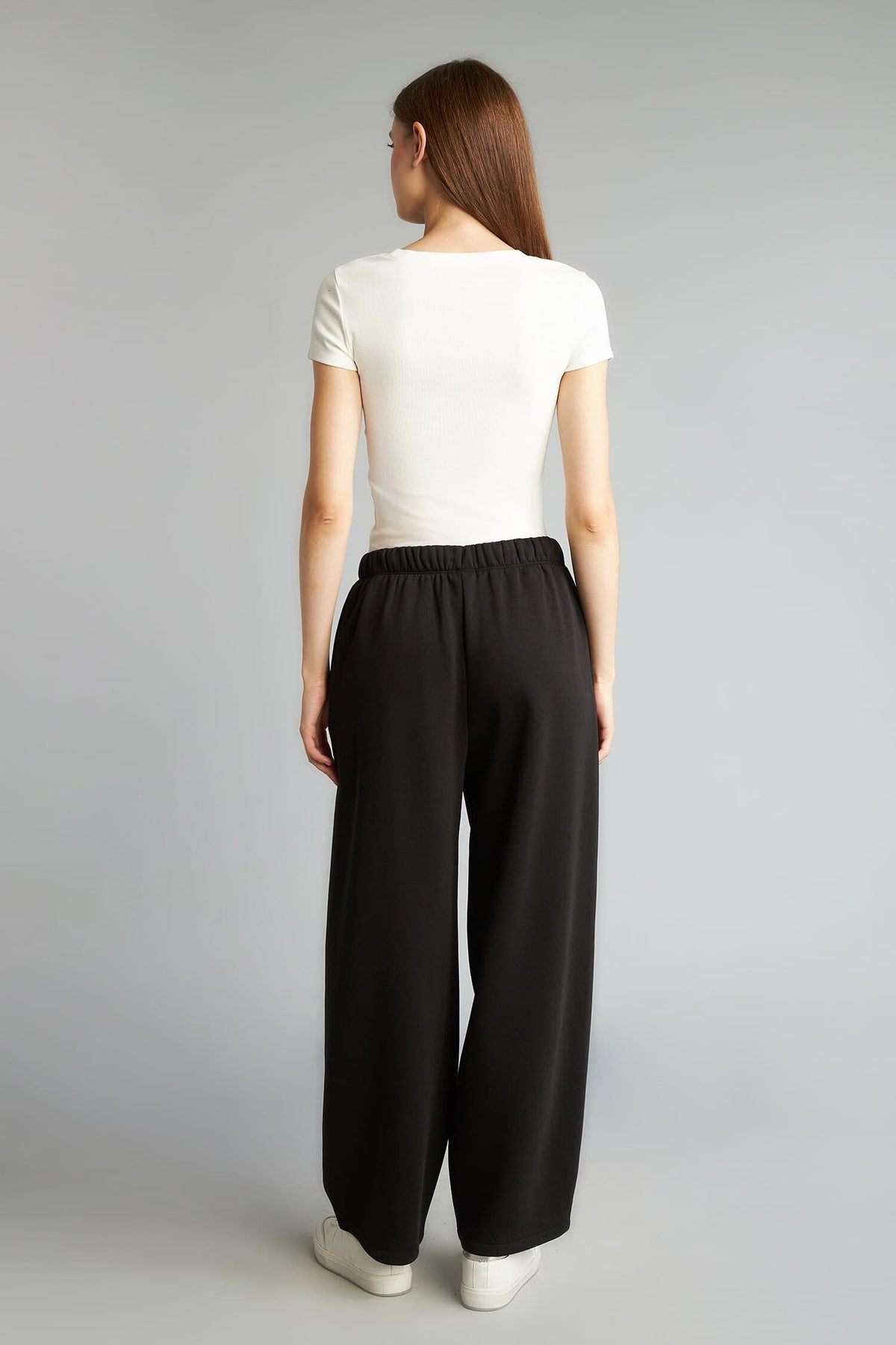 Barrel Fit Thick Sweatshirt Fabric Pants