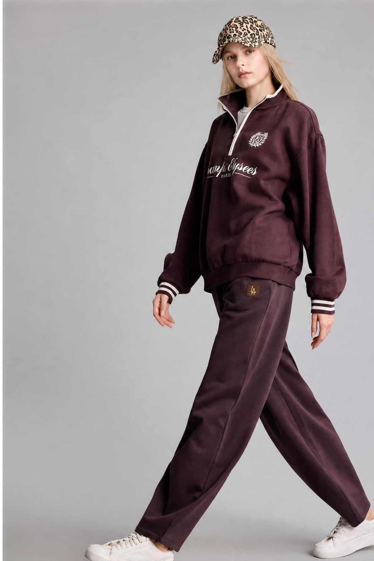 Barrel Fit Thick Sweatshirt Fabric Pants Main image