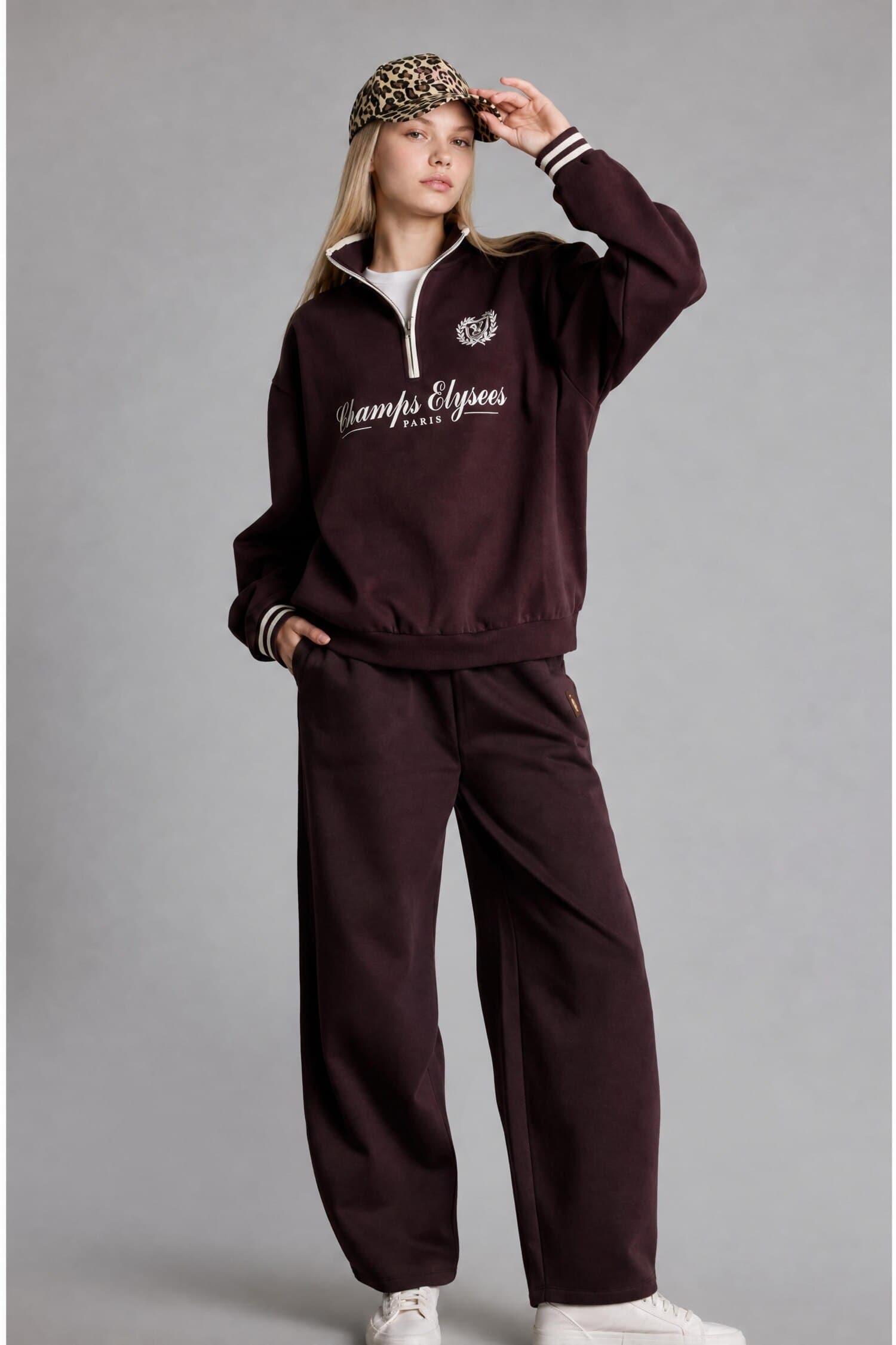 Barrel Fit Thick Sweatshirt Fabric Pants Secondary image