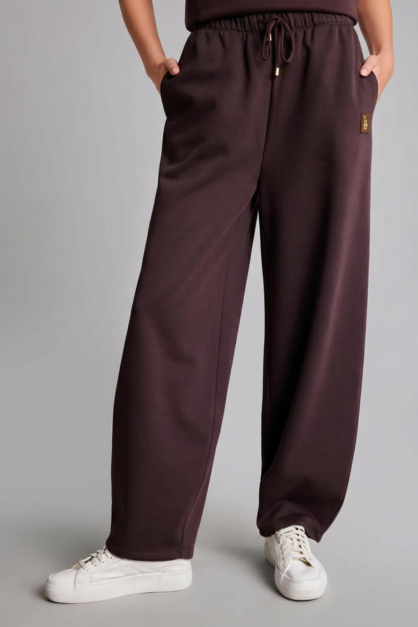Barrel Fit Thick Sweatshirt Fabric Pants