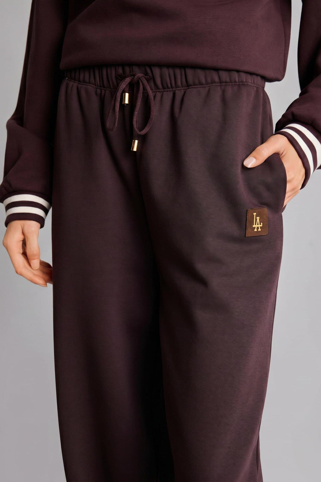 Barrel Fit Thick Sweatshirt Fabric Pants