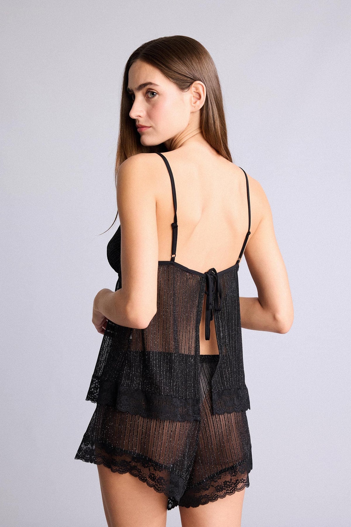 Regular Fit-Strap 2-Piece Chiffon Set