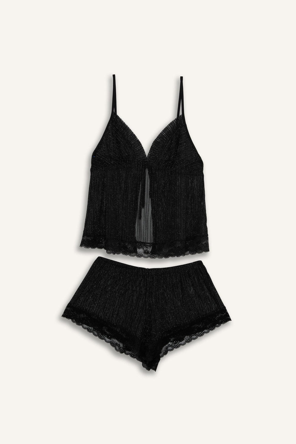 Regular Fit-Strap 2-Piece Chiffon Set