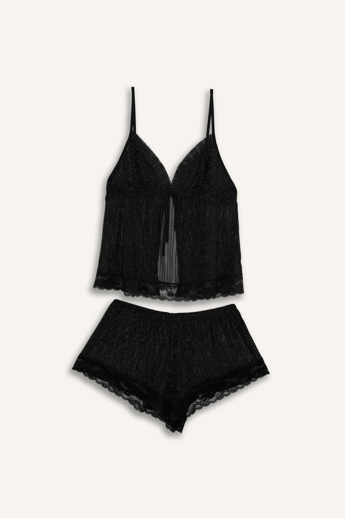 Regular Fit-Strap 2-Piece Chiffon Set