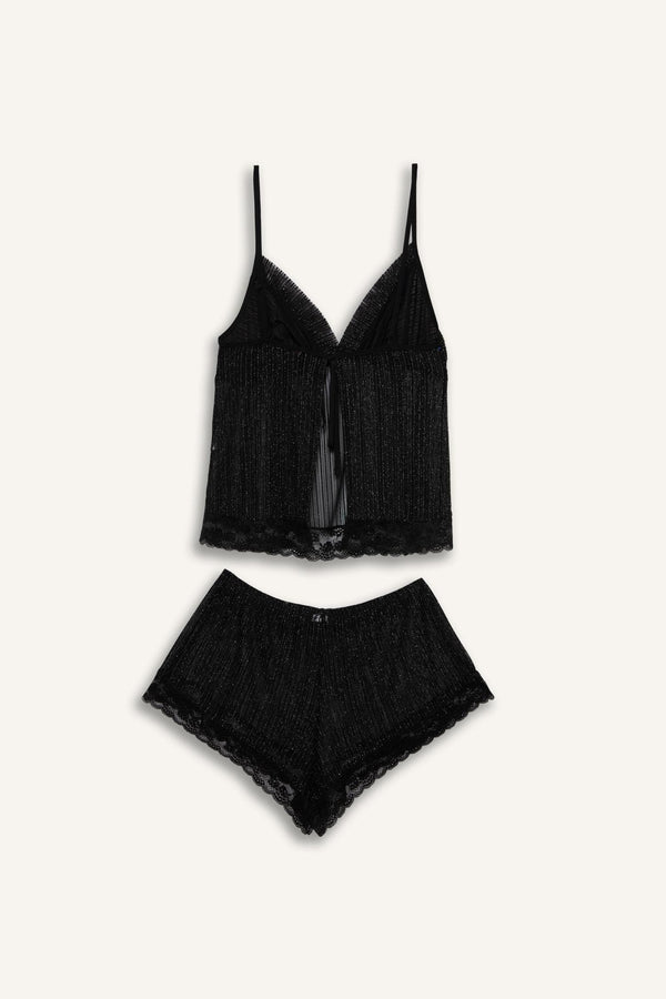 Regular Fit-Strap 2-Piece Chiffon Set