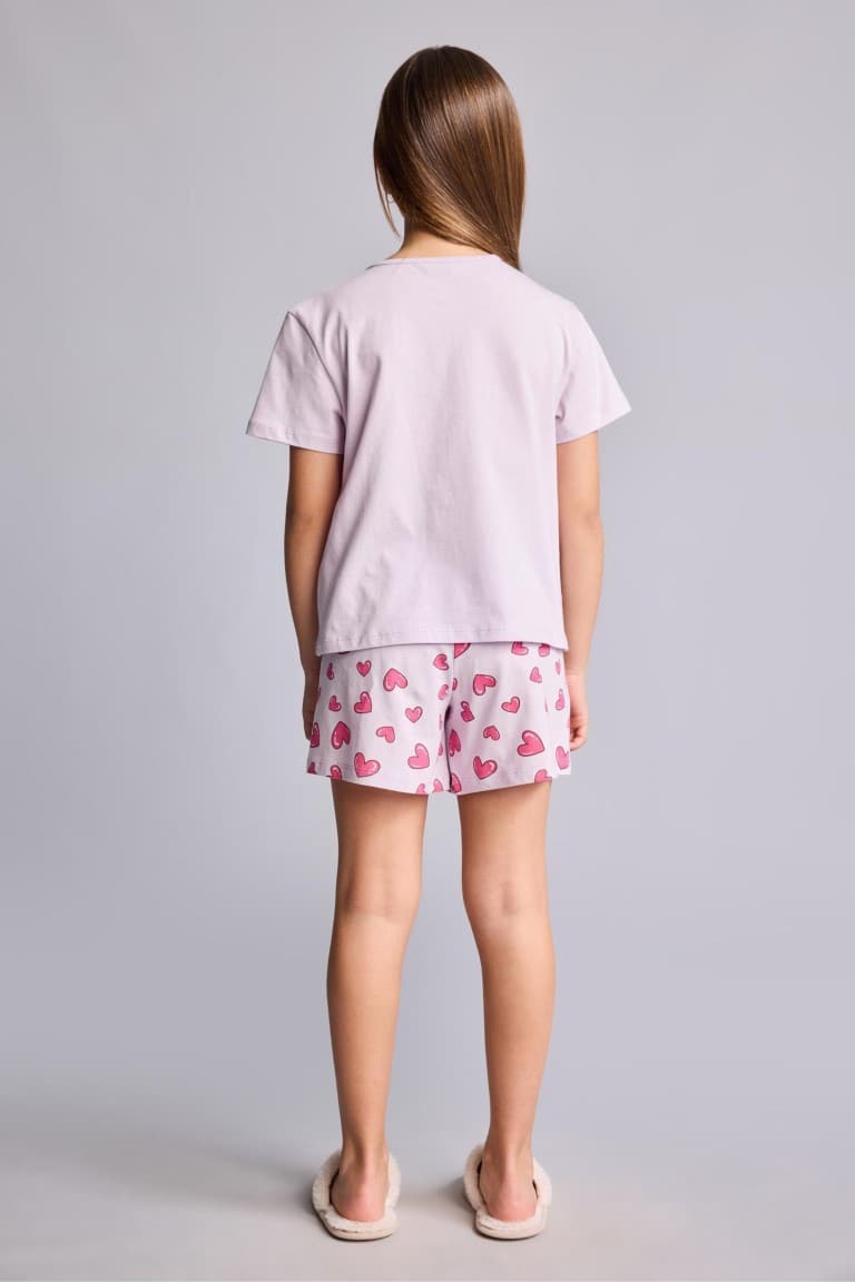 100% Cotton Regular Fit 2-Pack Pajama Set For Girls