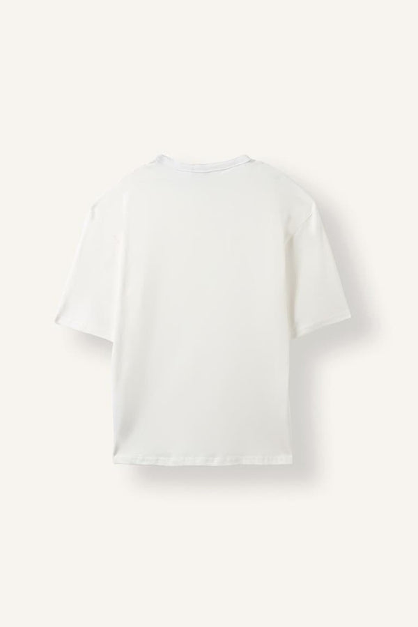 Boxy Fit Short Sleeve 100% Cotton T-Shirt