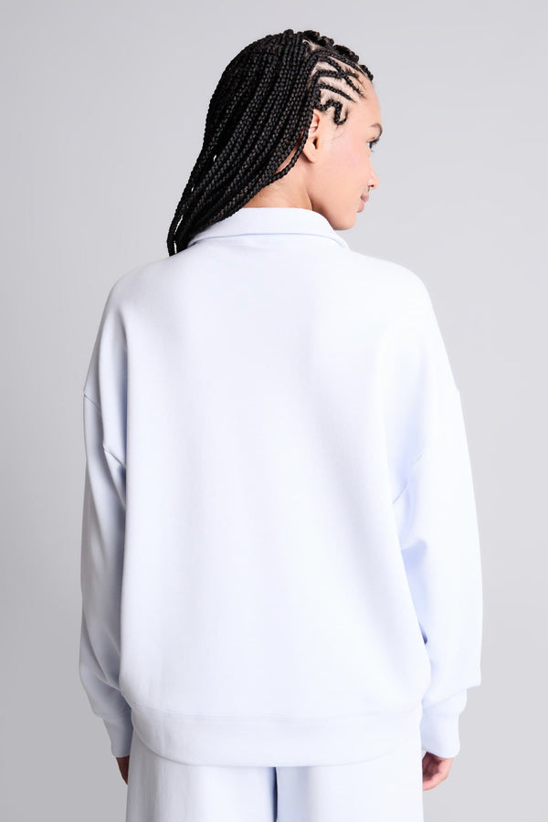 Overless Polo Collar Sports Sweatshirt