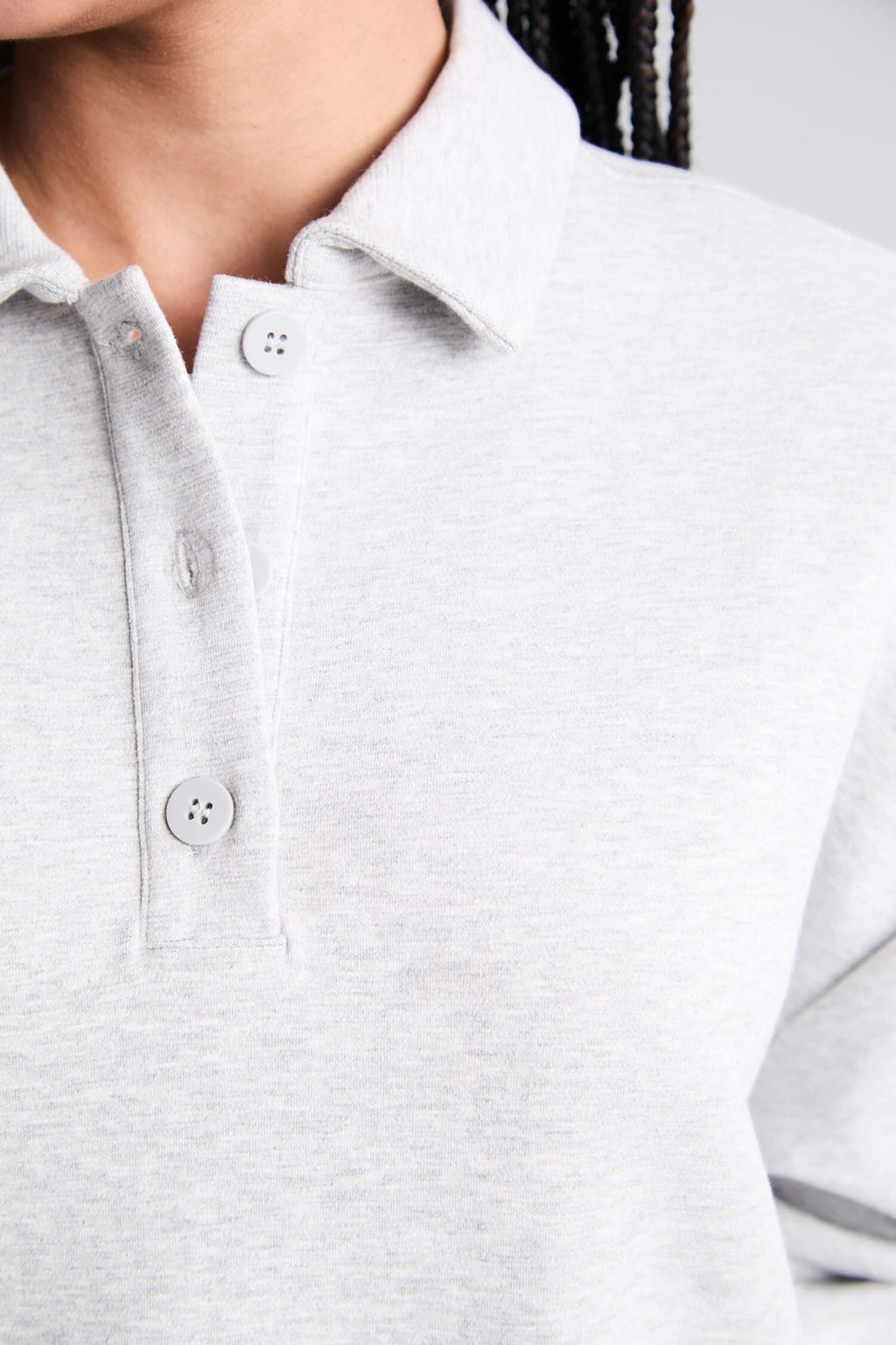 Overless Polo Collar Sports Sweatshirt