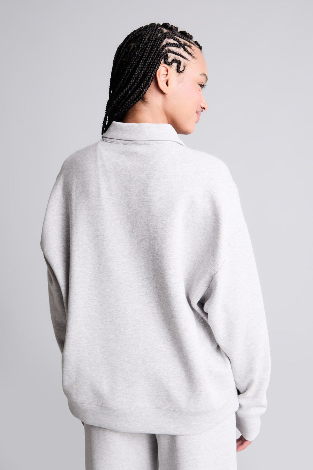 Overless Polo Collar Sports Sweatshirt