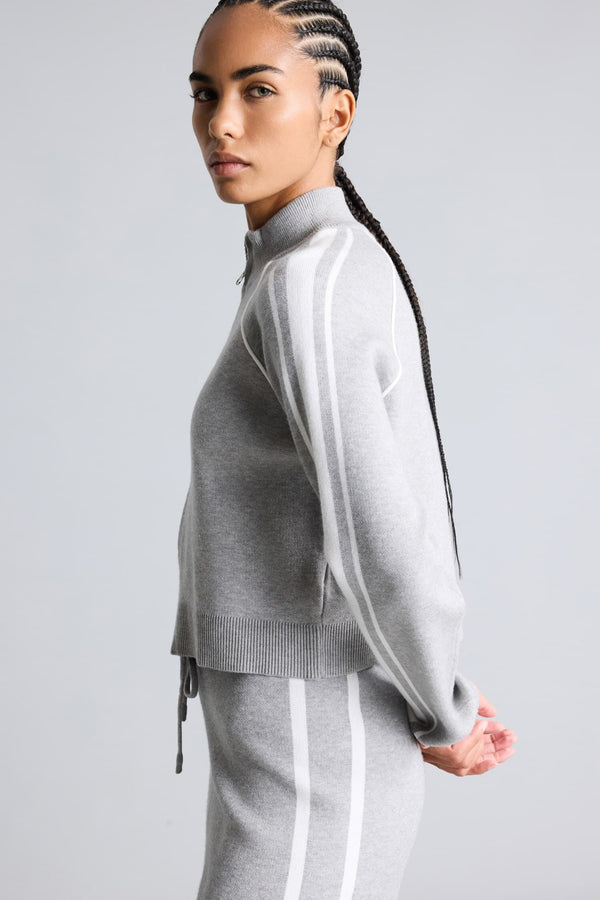 Standard Fit-Zippered Cardigan