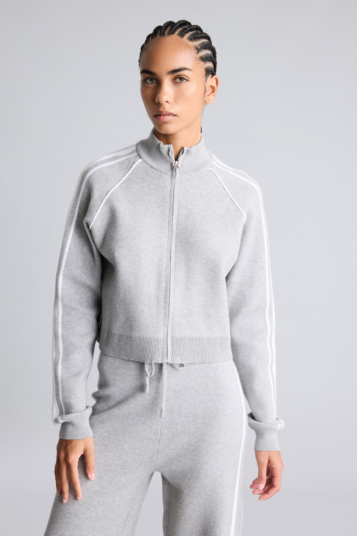 Standard Fit-Zippered Cardigan