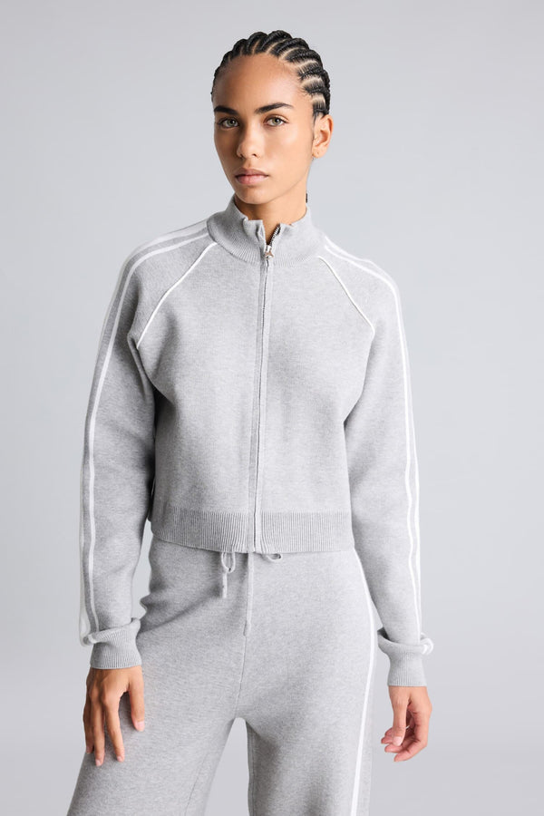 Standard Fit-Zippered Cardigan