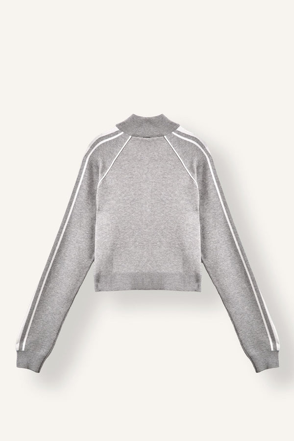 Standard Fit-Zippered Cardigan