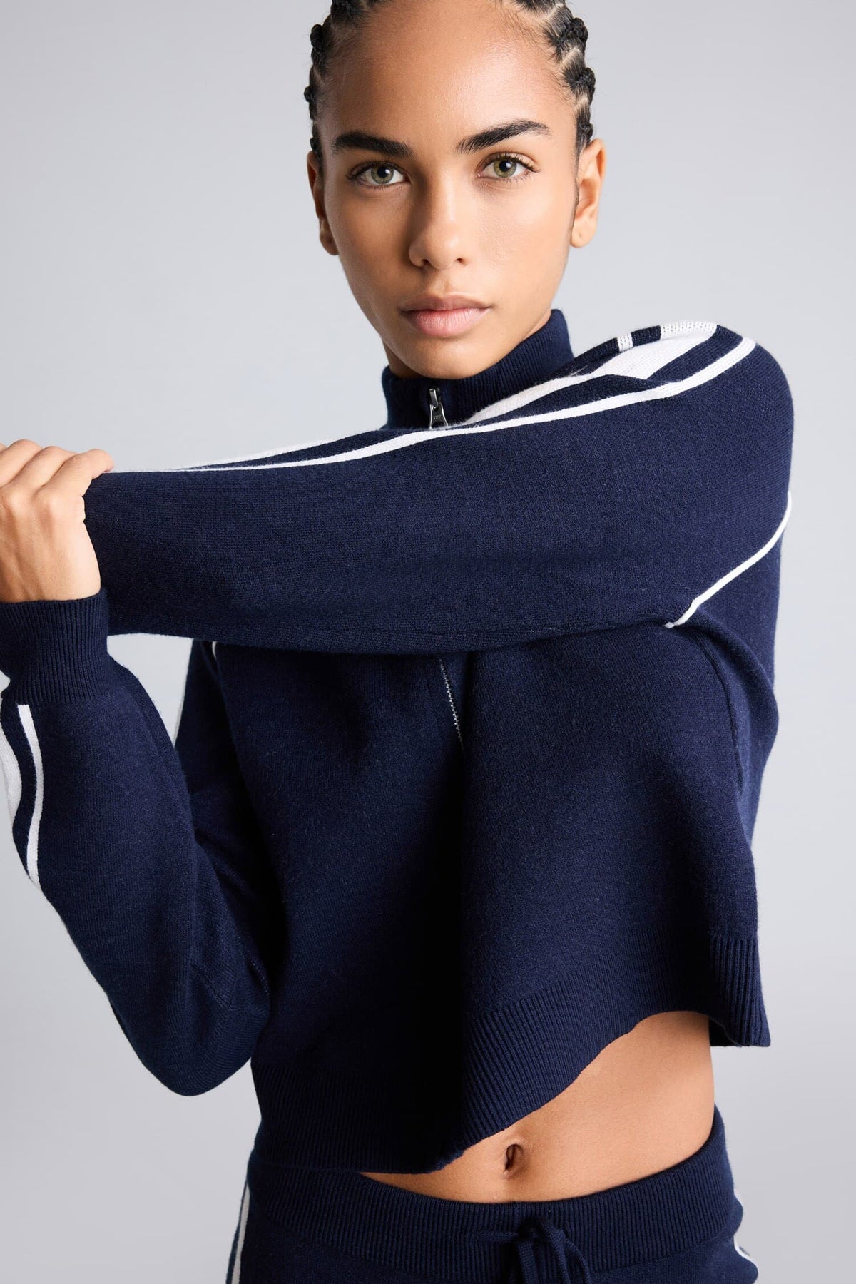 Standard Fit-Zippered Cardigan Main image