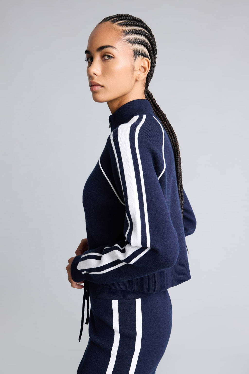 Standard Fit-Zippered Cardigan
