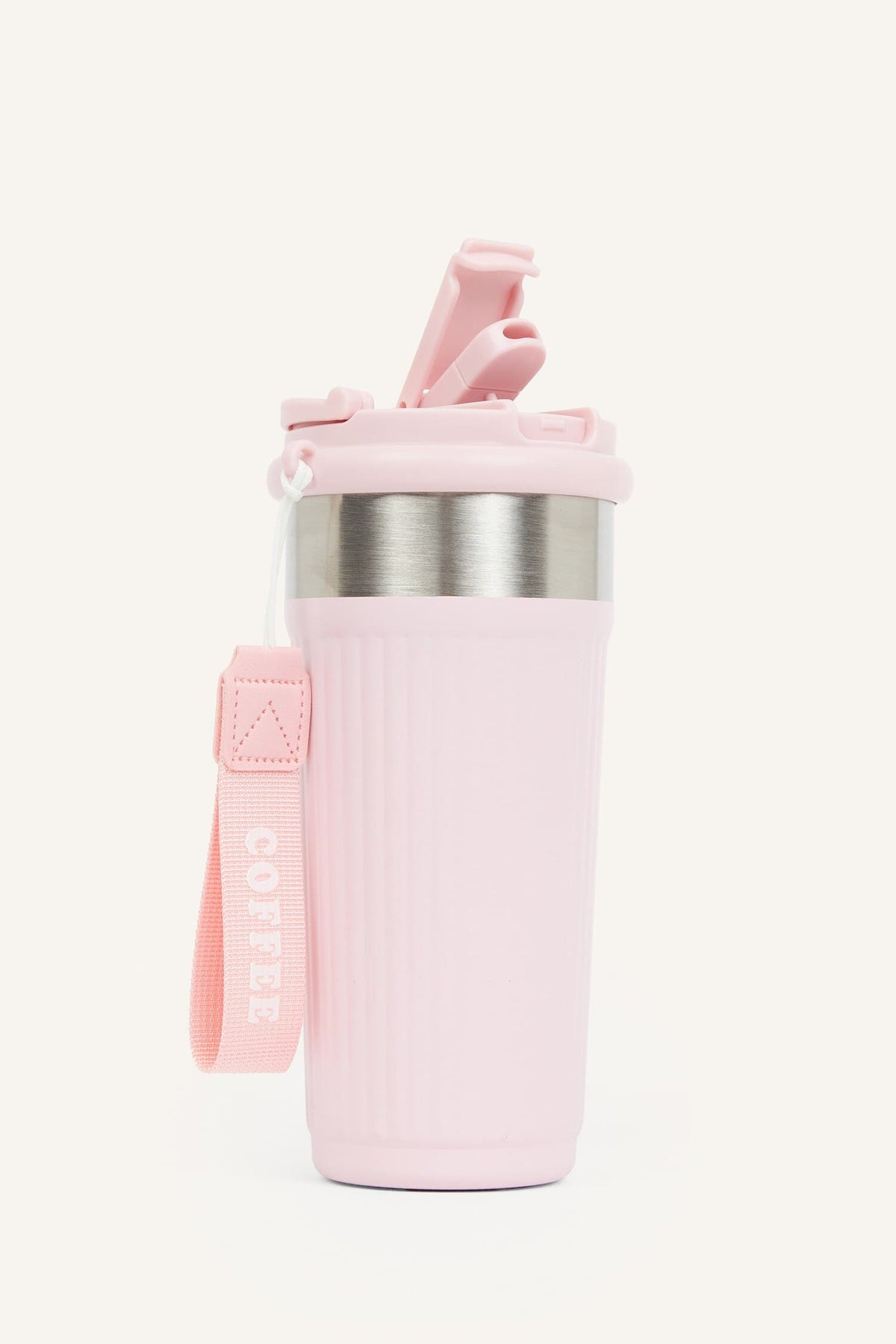 Unisex Hanging 600 ML Thermos with Textured Lid