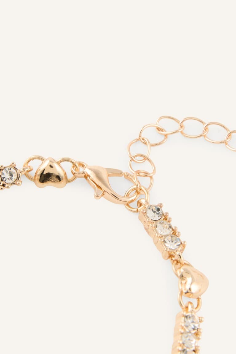 Women Stone Gold Color 2-Piece Bracelet