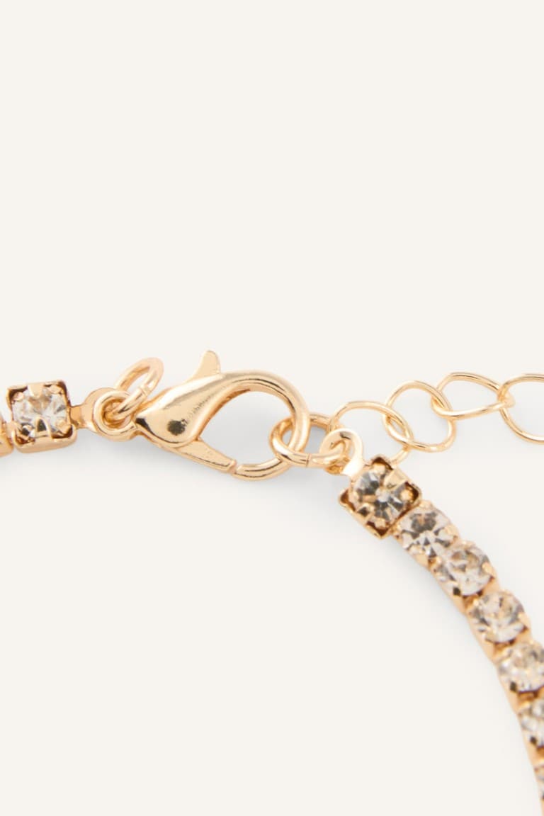 Women Stone Gold Color 2-Piece Bracelet
