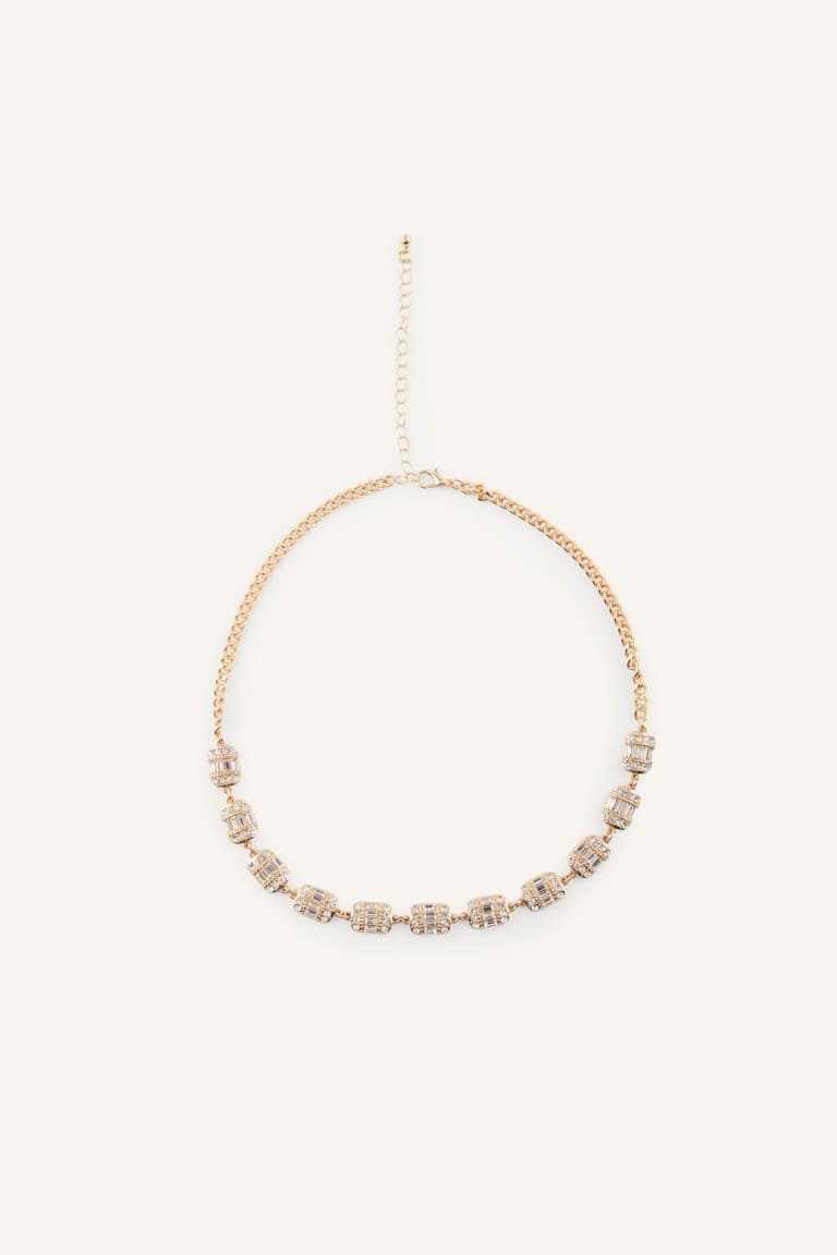 Women Stone Gold Necklace