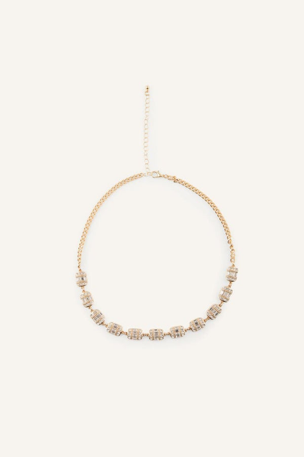 Women Stone Gold Necklace