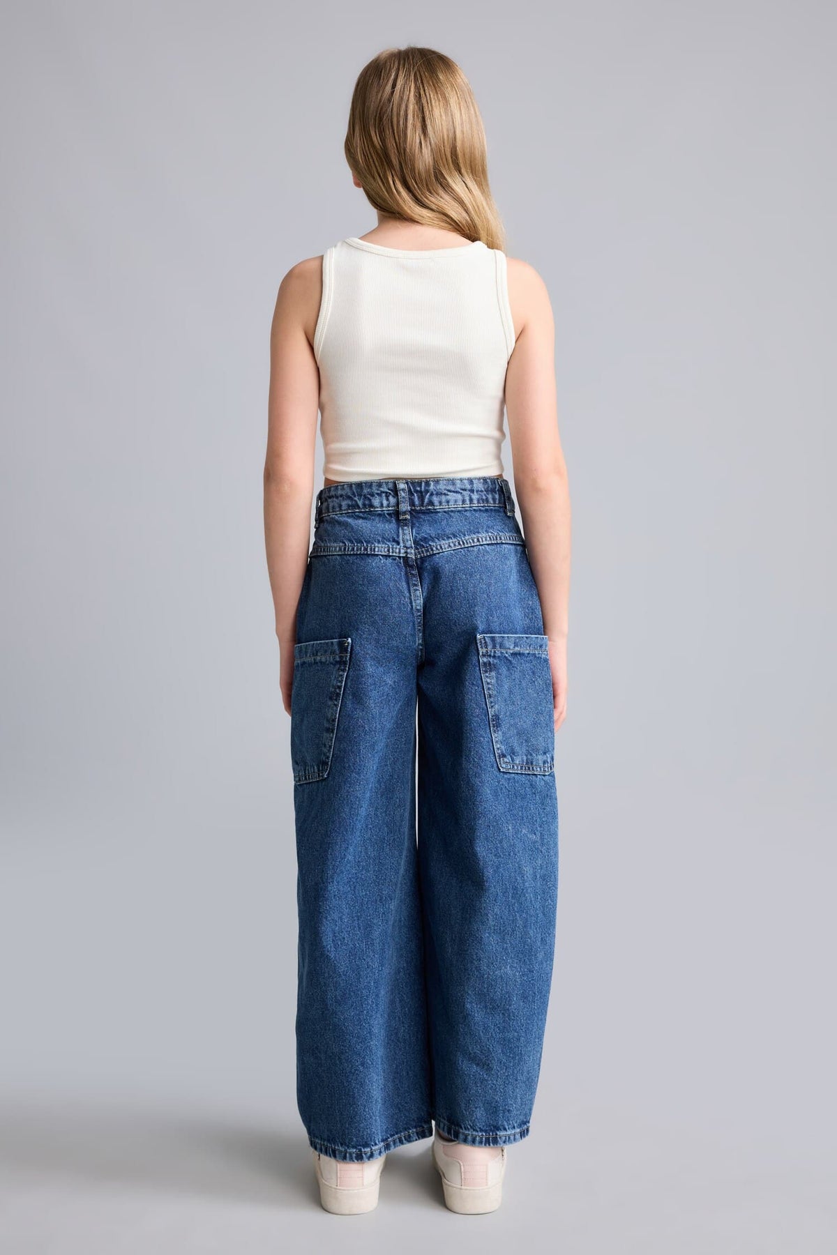 100% Cotton Baggy Fit Jeans Girls