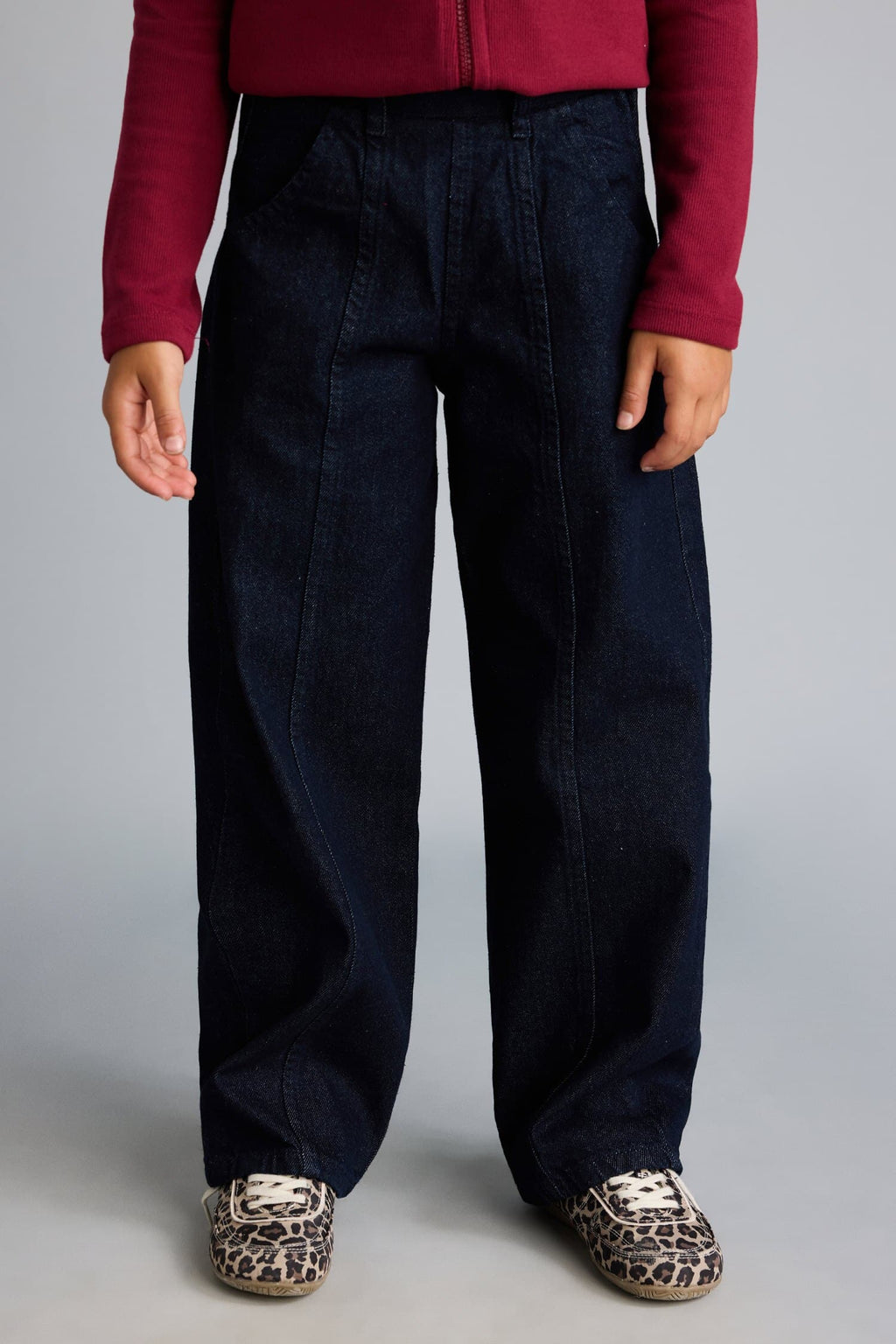 Wide Leg Stretchy Waisted Jeans Girl