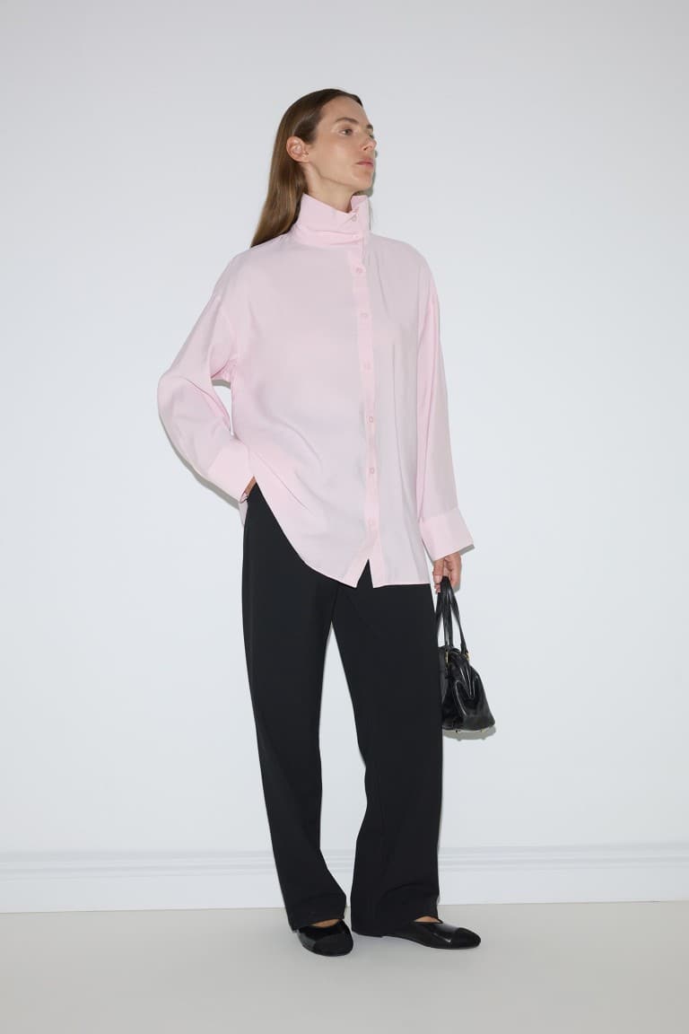 Regular Fit-Modal Long Sleeve Ecru Tunic Secondary image