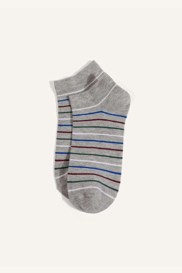 Mens 5-Pack Cotton Booties Socks
