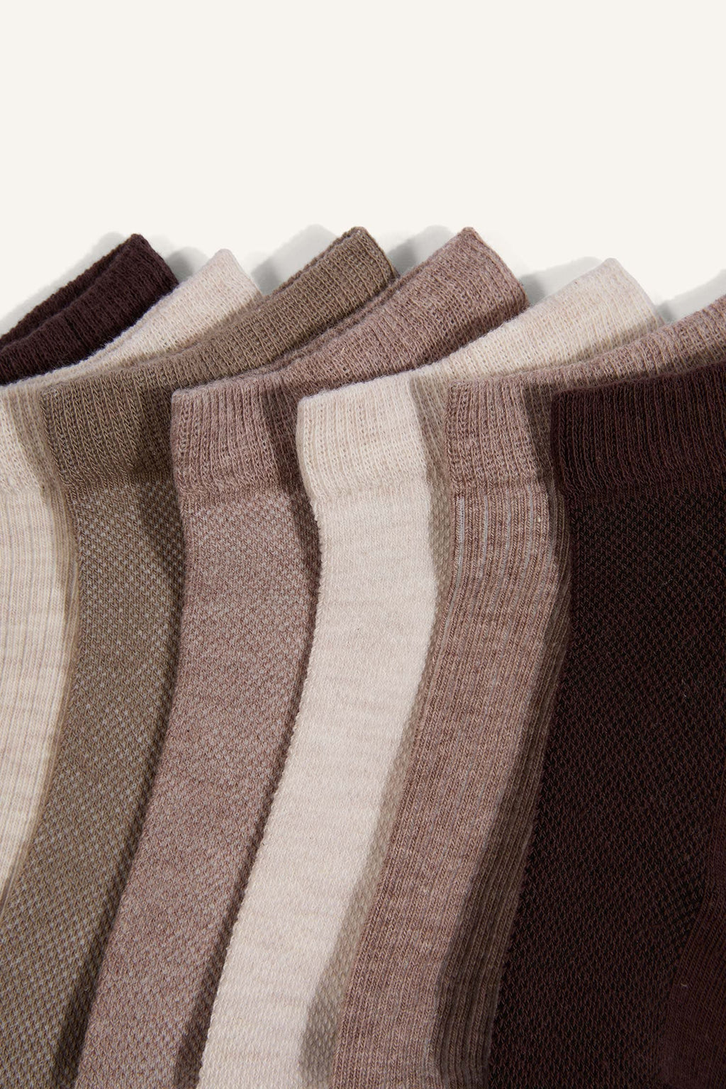 Mens 7-Pack Cotton Booties Socks