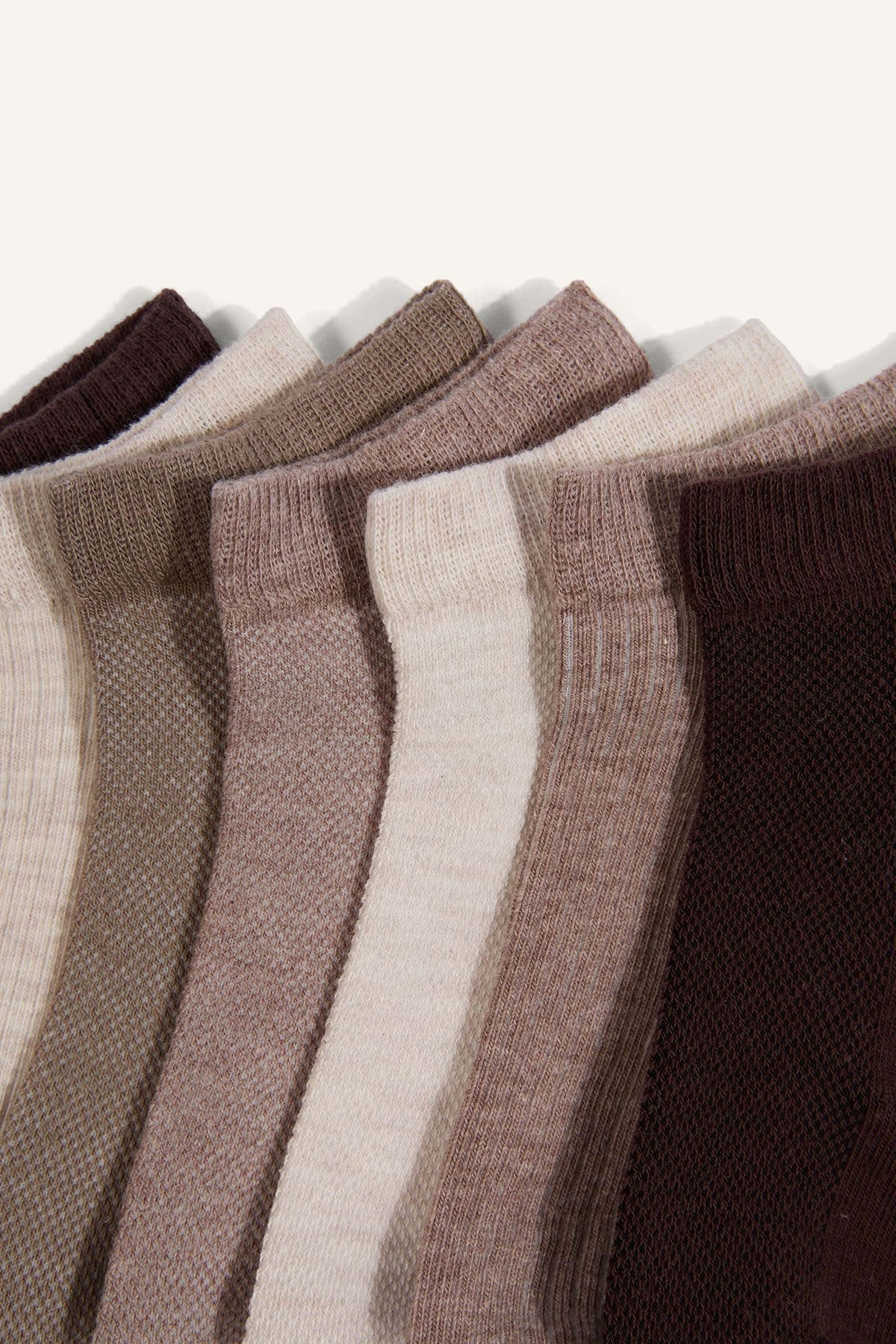 Mens 7-Pack Cotton Booties Socks