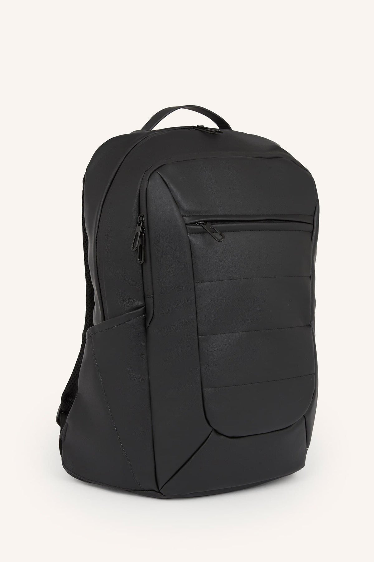 Mens Faux Leather Backpack