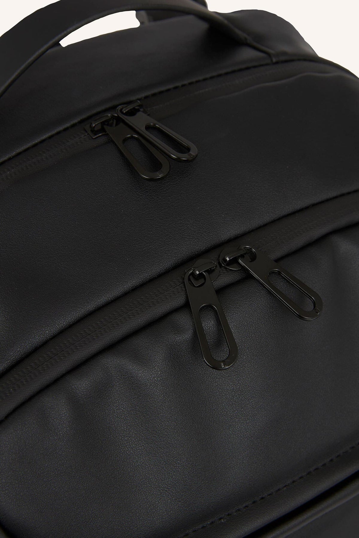 Mens Faux Leather Backpack