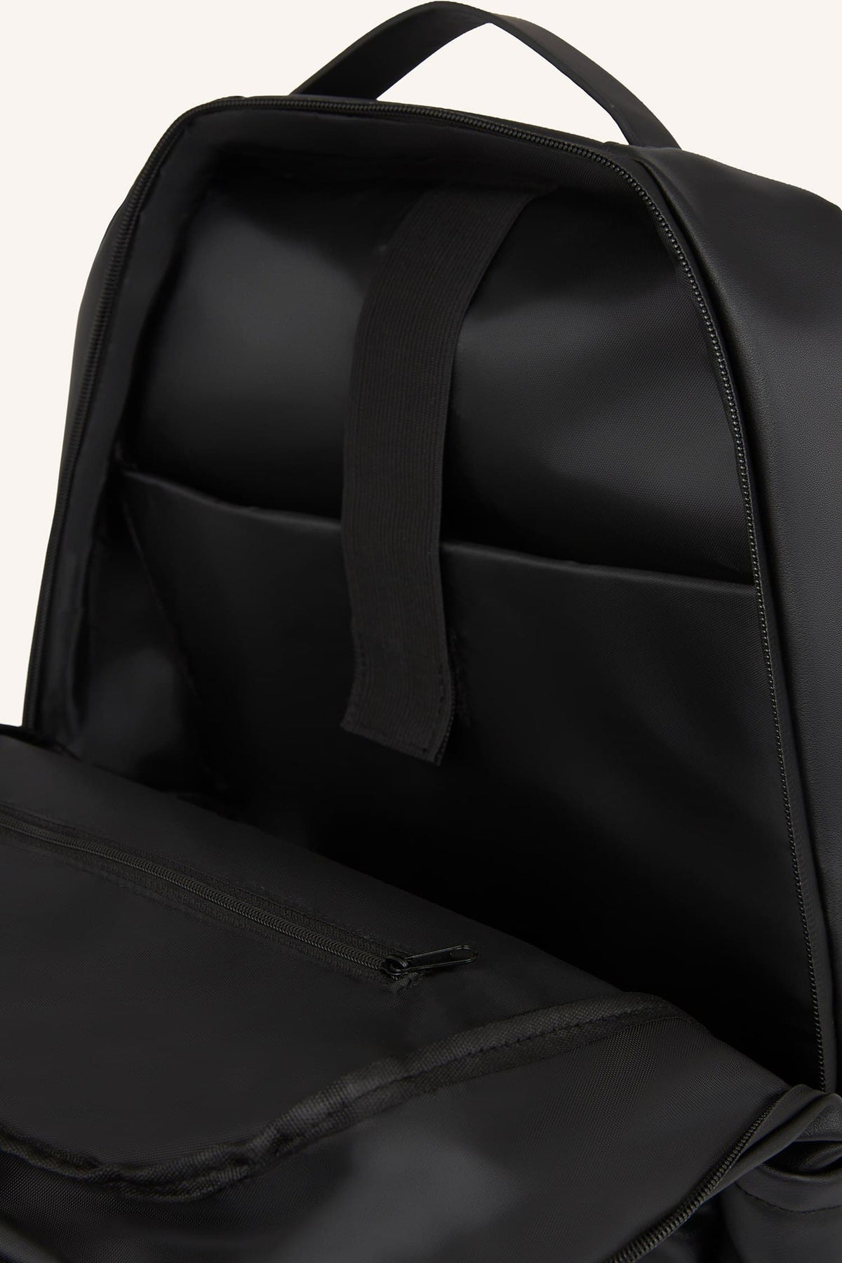 Mens Faux Leather Backpack