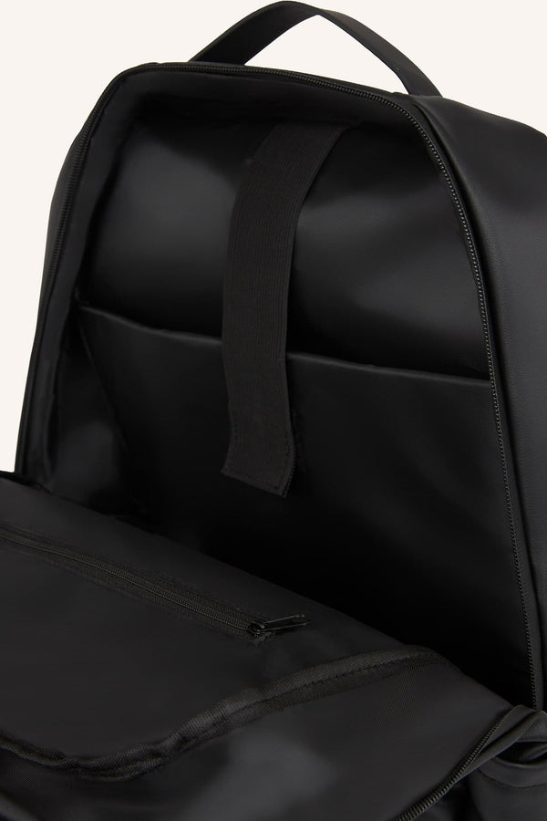 Mens Faux Leather Backpack