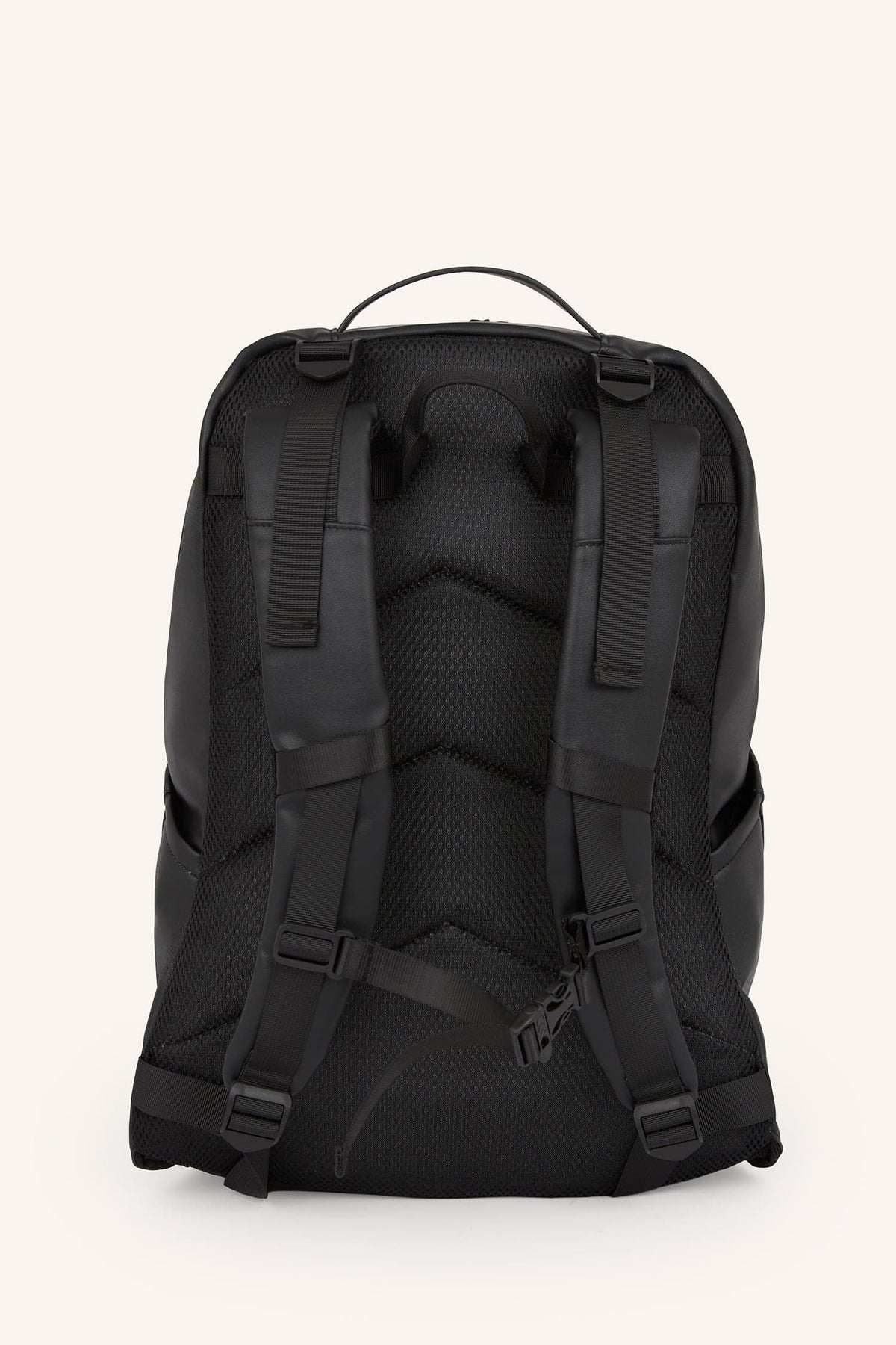 Mens Faux Leather Backpack