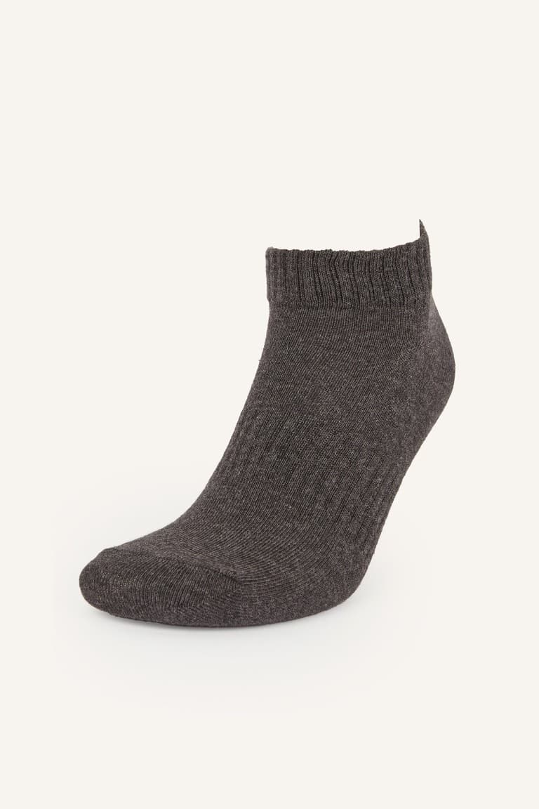Mens Seamless 5-Pack Cotton Booties Socks
