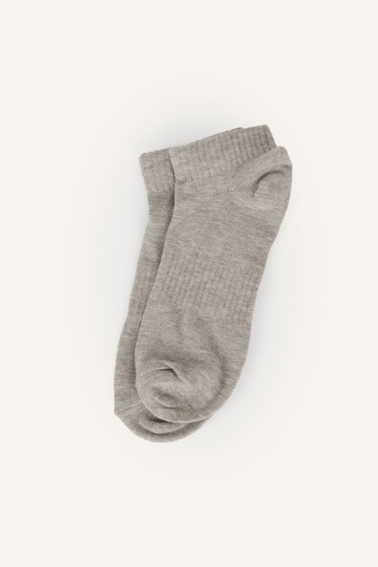Mens Seamless 5-Pack Cotton Booties Socks