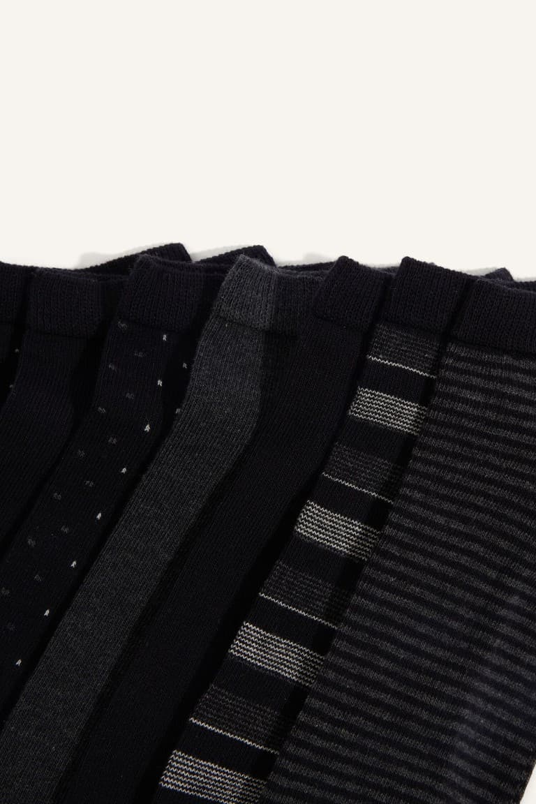 Mens Seamless 7-Pack Cotton Booties Socks