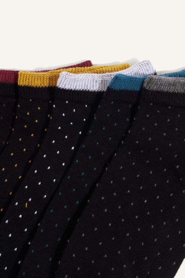 Mens Seamless 5-Pack Cotton Booties Socks