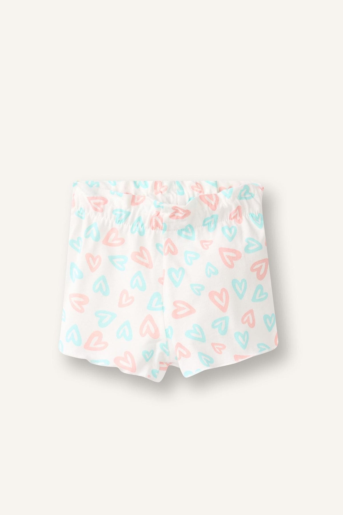 100% Cotton Printed 2-Piece Ecru Pajama Set Baby Girl