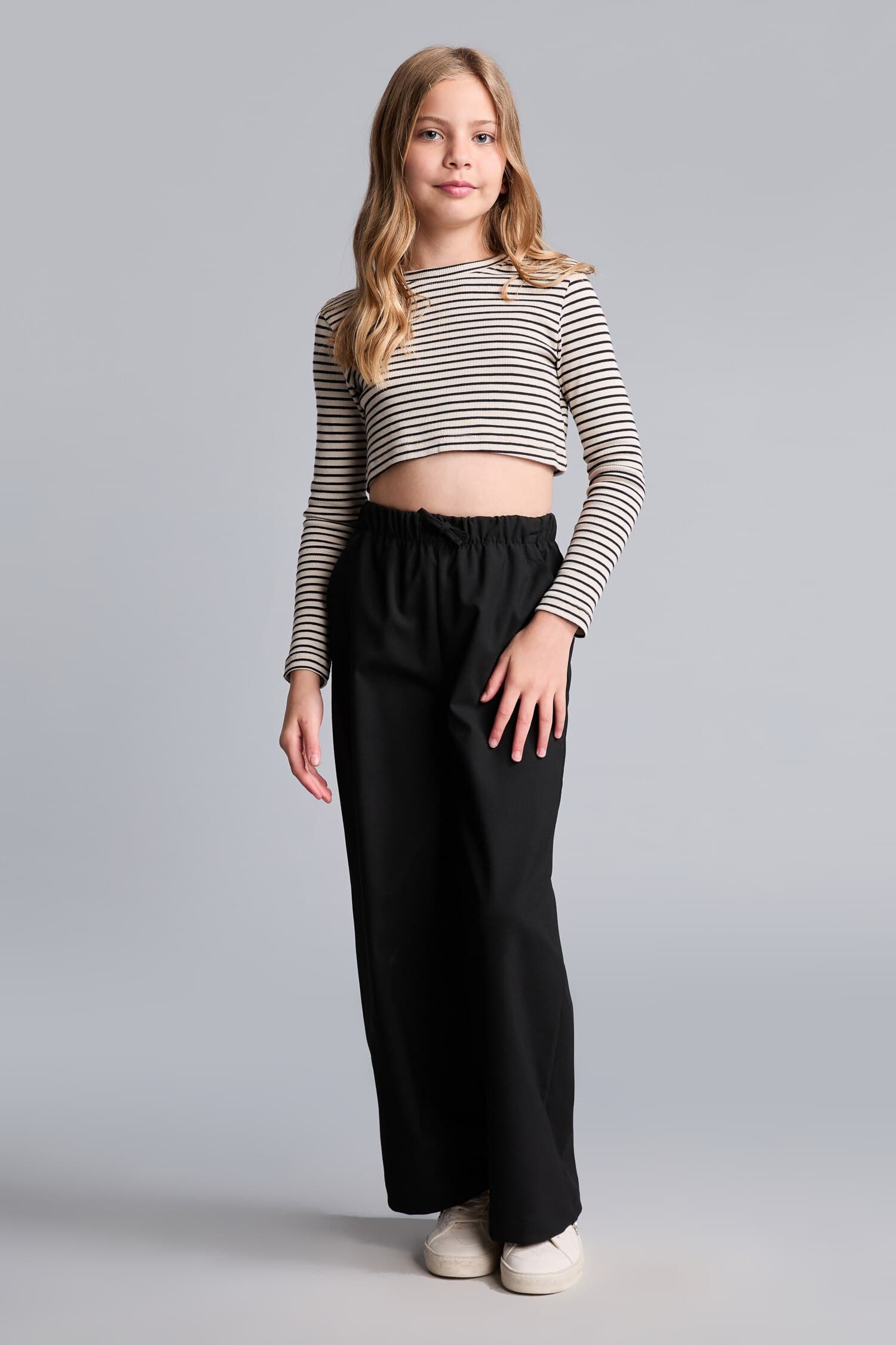 Wide Leg Grey Pants Girl Secondary image