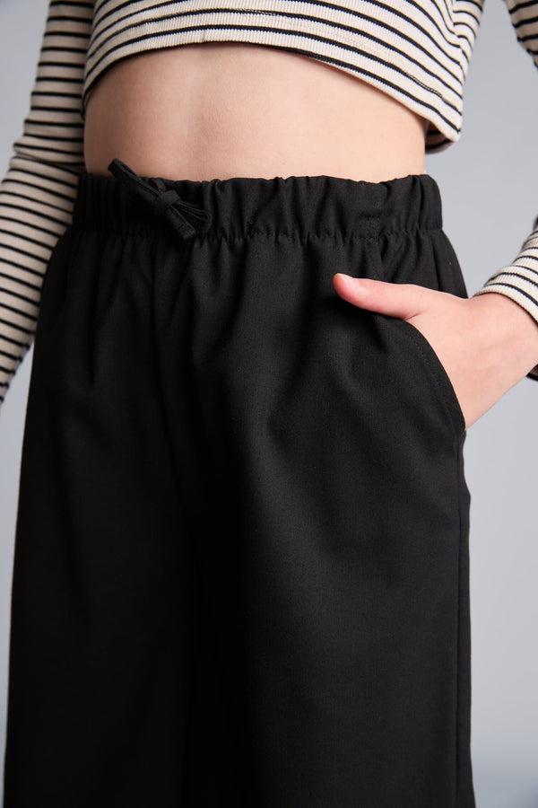 Wide Leg Grey Pants Girl