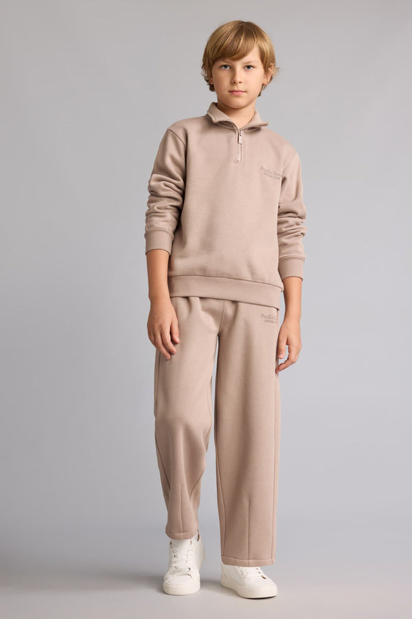 Cotton Barrel Fit Printed Thick Fabric Sweatpants Boys