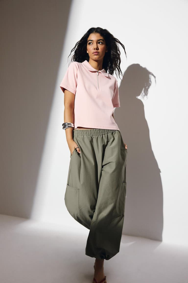 Parachute Regular Waist Standard Size Cargo Pants Main image