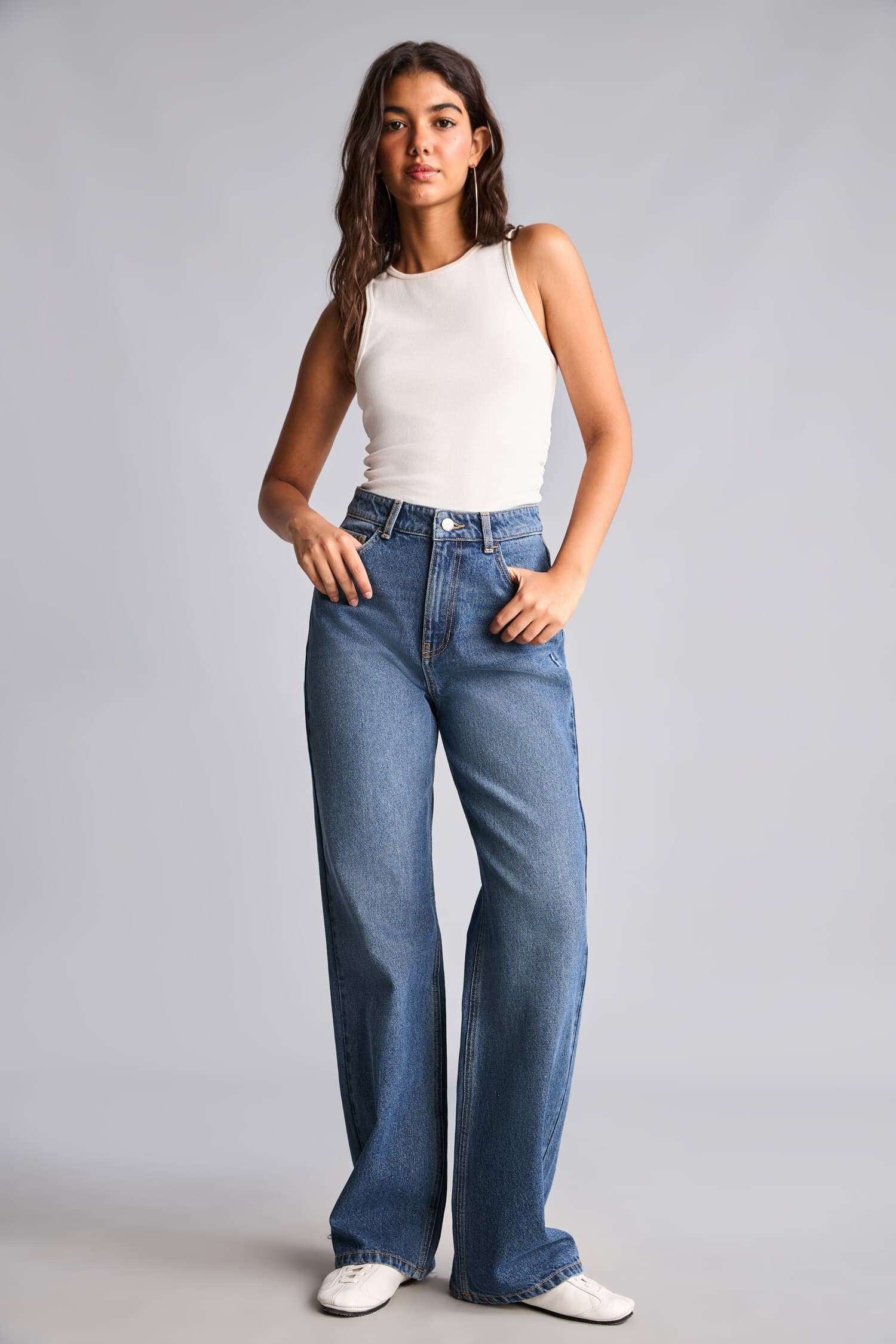 High Waist 90s Wide Leg Jeans Secondary image