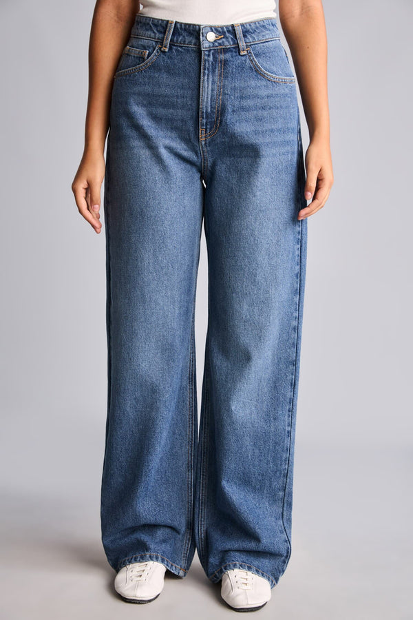 High Waist 90s Wide Leg Jeans